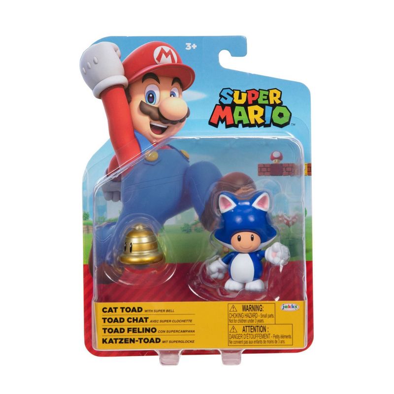 Nintendo Super Mario Cat Toad with Super Bell Action Figure, 3 of 8