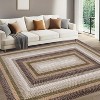 Machine Washable Area Rug - Non-Slip Stain Resistant Low Pile Carpet Modern Braided Farmhouse Rug for Living Room Bedroom Dining Room Office - 2 of 4