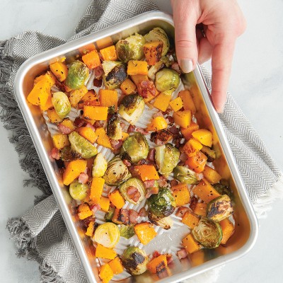 Prism Embossed Aluminum Eighth Sheet Pan for Baking