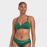 Women's Bliss Lightly Lined Wirefree Bra - Auden™ Green