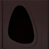 LunaLulinlk Brown Wooden cat litter box (with partition) - 3 of 4