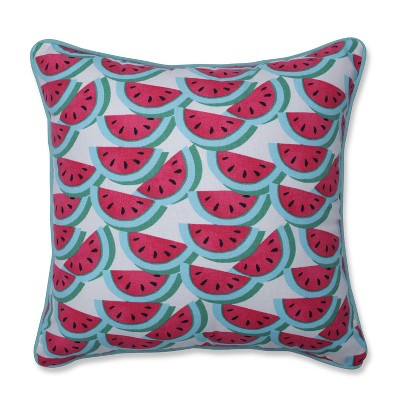 Watermelon Fuchsia Throw Pillow 