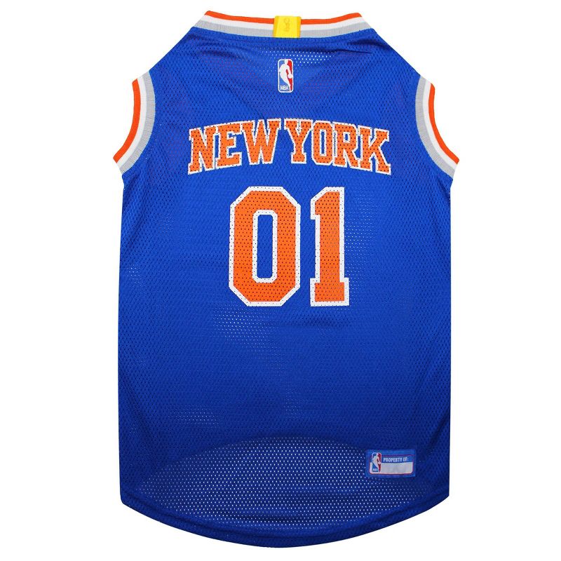 NBA New York Knicks Pets Basketball Mesh Jersey, 1 of 7