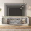 Modern TV Stand for TVs Up to 65'', Wooden Entertainment Center with Storage Cabinet, Modern Media TV Console Table for Living Room Bedroom - 2 of 4