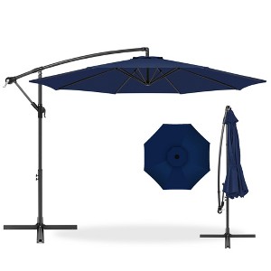 Best Choice Products 10ft Offset Hanging Outdoor Market Patio Umbrella w/ Easy Tilt Adjustment - 1 of 4