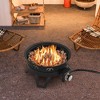 Costway 17" Portable Gas Fire Pit with Folding Legs & Removable Grill Carrying Bag - 3 of 4