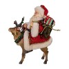 Kurt Adler 11.5" Fabriche Santa on Reindeer - image 4 of 4