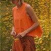 Women's Sleeveless Shirts Crew Neck Athletic Cropped Tank Shirts Loose Summer Shirts - 2 of 4