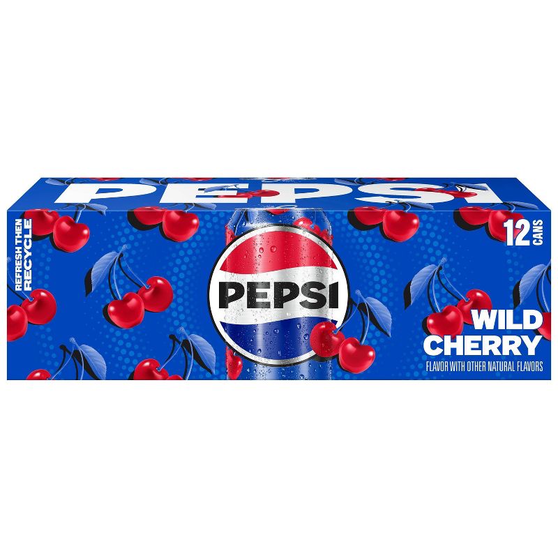 Pepsi Wild Cherry Cola - 12pk/12 fl oz Cans, 3 of 6