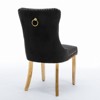 Sapphtopaz Modern Dining Chairs with Tufted Back Velvet Upholstered Dining Chair with Stainless Steel Legs Set of 2 for Dining Room - 4 of 4