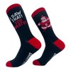 I Saw That You Nasty Socks Funny Xmas Party Santa Claus Sees You Joke Footwear - Crazy Dog Socks - 2 of 4