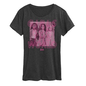 Women's - Barbie - Girls Run The World Short Sleeve Graphic T-Shirt - 1 of 4
