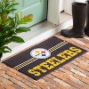 Evergreen NFL Pittsburgh Steelers Embossed Mat Cross Hatch Indoor and Outdoor Doormat - 4 of 4