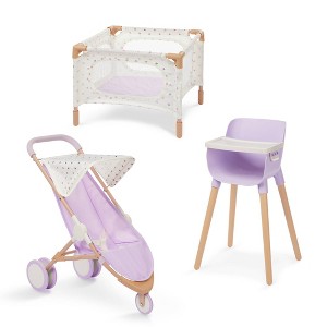 LullaBaby Nursery Playset Lavendar and Stars - 3pc - 1 of 4