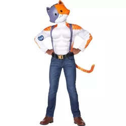 Kids' Fortnite Meowscles Halloween Costume Top with Mask