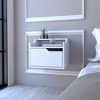 NicBex 15.7 inch Wide Floating Nightstand with 1 Drawer,Modern Side Table with Open Shelf,Bedside Table for Bedroom,Living Room - 2 of 4