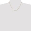 Black Bow Jewelry 0.8mm 14k Yellow Gold Diamond Cut Round Wheat Chain Necklace - 2 of 4