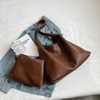 Hobo Bags for Women Slouchy Tote Bag Soft Casual PU Leather Handbags - 4 of 4