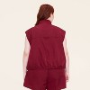 Women's Cropped Utility Vest - Woolrich x Target Maroon - 3 of 3