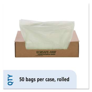 Stout by Envision EcoSafe-6400 Bags, 32 gal, 0.85 mil, 33" x 48", Green, 50/Box