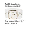 Allegra K Women's Grommet Clear Wide Waist Belts for Dresses Transparent Belts Pin Buckle 1 Pc - 3 of 4
