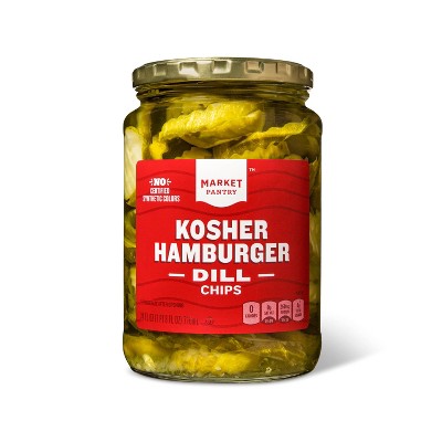 Kosher Hamburger Dill Chips - 24oz - Market Pantry&#8482;