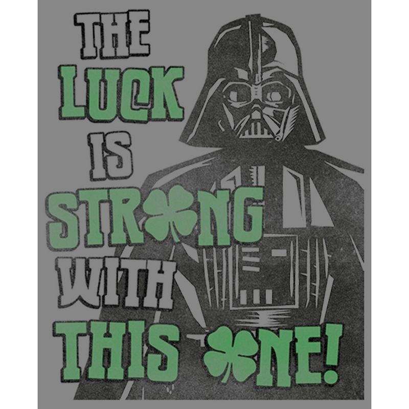 Boy's Star Wars Darth Vader St. Patrick's Day Luck Is Strong With This One Performance Tee, 2 of 5