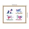 Kate & Laurel All Things Decor Sylvie Framed Canvas Ski Dogs 2 by Krissy Mast - 2 of 4