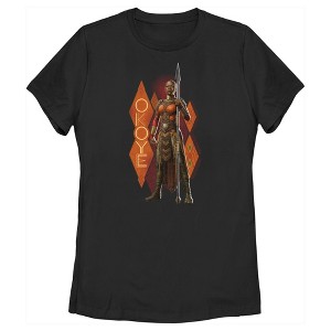 Women's Black Panther: Wakanda Forever Okoye Pattern T-Shirt - 1 of 4