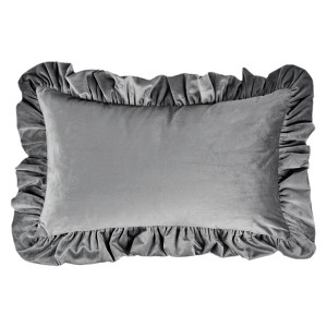 REGALWOVEN Scalloped Trim Outdoor Throw Pillow Covers for Sofa Living Room Home Decor 1 Pc - 1 of 4