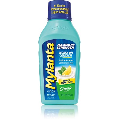 Mylanta Maximum Strength Liquid - Classic Flavor - 12oz