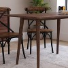 Taylor & Logan Dining Table Walnut: 4-Point Leg, Wood Frame, 29.75" Height, Seats 4 - 2 of 4