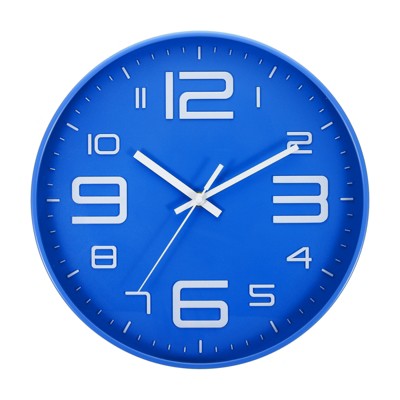 Unique Bargains Decorative Silent Non-Ticking Sweep Movement 3D Numbers Wall Clock 12 Inch