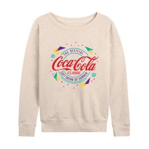 Women's - Coca-Cola - 90's Retro Original Logo Lightweight French Terry Slouchy - 1 of 4