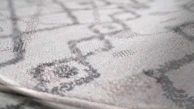 Aksil Moroccan Beni Souk 8' x 10' Cream & Black Area Rug