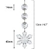 Aoibox 30 Pack Clear Acrylic Snowflake Crystal Ornaments 45mm for Christmas Tree Decor Hanging Winter Wonderland Centerpieces DIY - 3 of 4