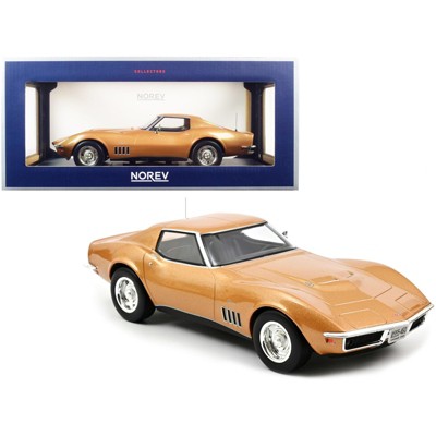 1969 Chevrolet Corvette Stingray Gold Metallic 1/18 Diecast Model Car by Norev