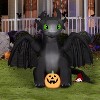 Gemmy Airblown Inflatable Toothless How to Train Your Dragon Universal, 6 ft Tall, Multicolored - 2 of 4