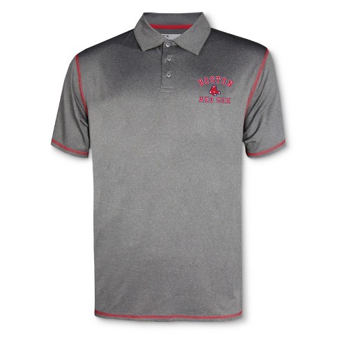 MLB Boston Red Sox Men's Your Team Gray Polo Shirt - S