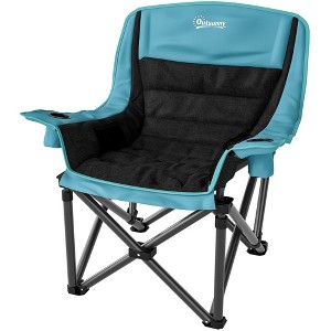 Camping Chair for Adults, Portable Folding Camping Chair with Side Pockets, Cup Holders, Carry Bag - 1 of 4