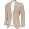 Men's Two - Button Single Blazer, Stylish and Versatile Suit Jacket for Formal and Casual Occasions - 4 of 4