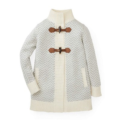 Hope & Henry Girls' Toggle Sweater Cardigan, Kids