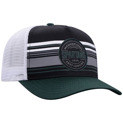 NCAA Michigan State Spartans Men's Vista Black with Hard Mesh Snapback Hat