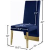 Meridian Furniture,Porsha Velvet Dining Chair, Set of 2 - 4 of 4