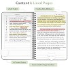 Journaling Notebooks, Lined Spiral Journal Notebook for Women & Men, 146 Pages College Ruled Hardcover Note Book for Work,A5(5.5''x8'') - 2 of 4
