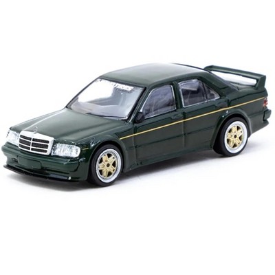 Mercedes-Benz 190 E 2.5-16 EVO 1 "Toyo Tires" Dark Green "Global64" Series 1/64 Diecast Model Car by Tarmac Works