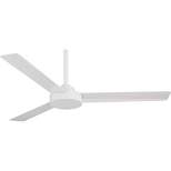 52" Minka Aire Modern 3 Blade Indoor Ceiling Fan Flat White for Living Room Kitchen Bedroom Family Dining Home House Office