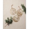 Gold Metal Cut Out Rustic Tree Ornaments (Set of 24) - 2 of 3