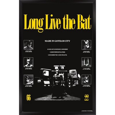Trends International DC Comics Batman: 85th Anniversary - Long Live The Bat (Batman Collage) Framed Wall Poster Prints