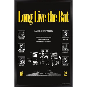 Trends International DC Comics Batman: 85th Anniversary - Long Live The Bat (Batman Collage) Framed Wall Poster Prints - 1 of 4